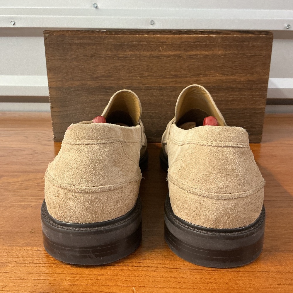 Cole Haan Men Tan Suede Pinch Prep Penny Loafer C39776 Size 12 - Picture 4 of 7